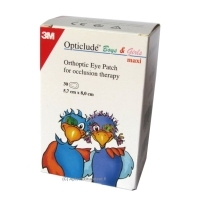 Opticlude kuvioitu silmälappu Maxi 30 kpl