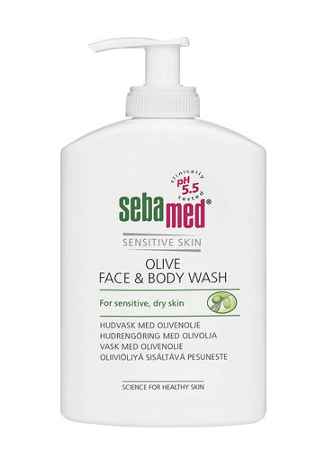 Sebamed Olive Face + Body Wash 300 ml pumppupullo *