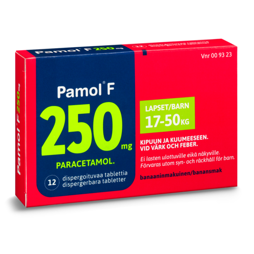 Pamol F 250 mg 12 dispergoituvaa tablettia