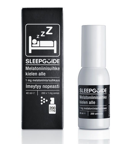 SleepGuide Melatoniinisuihke 40 ml (200 annosta)
