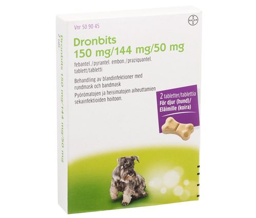 Dronbits 150 mg/144 mg/50 mg 2 tablettia
