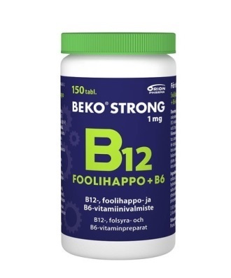 Beko Strong B12 + foolihappo + B6 150 tablettia *
