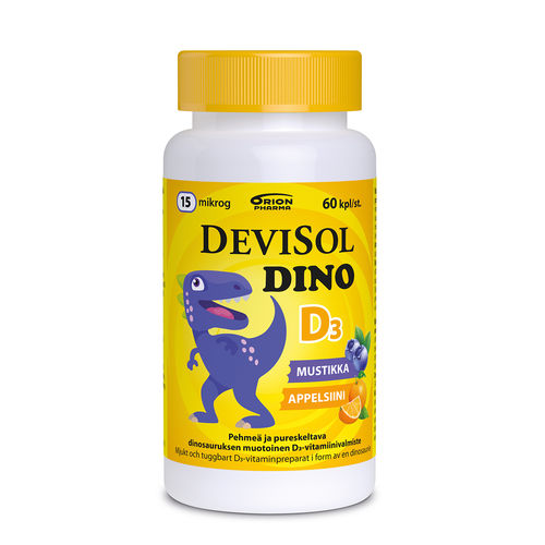 Devisol Dino D-vitamiini 15 mikrog 60 tablettia *