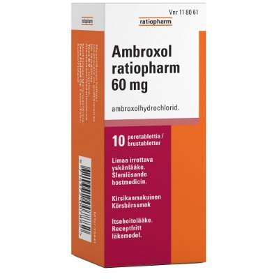 Ambroxol Ratiopharm 60 mg 10 poretabl