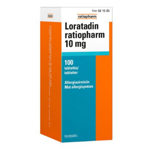 Loratadin ratiopharm 10 mg 100 tablettia