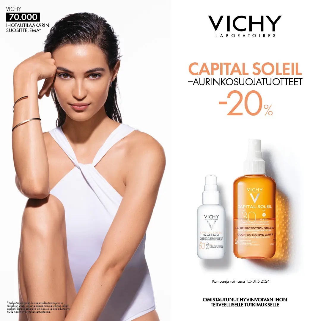 Vichy Capital Soleil -tuotteet -20%