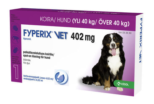 Fyperix 402 mg liuos, 1 pipetti 40-60 kg koiralle