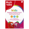 Multi-tabs Kids Mini Vadelma-mansikka 90 purutablettia