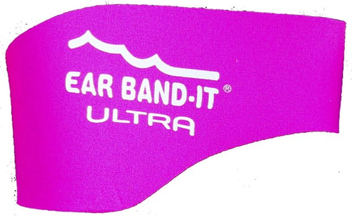 Ear Band-it Ultra korvasuojapanta ja korvatulpat Hot Pink
