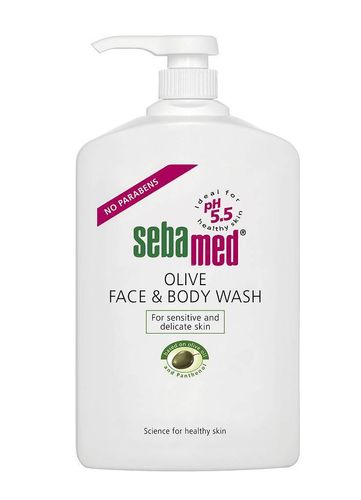 Sebamed Olive Face + Body Wash 1000 ml pumppupullo *