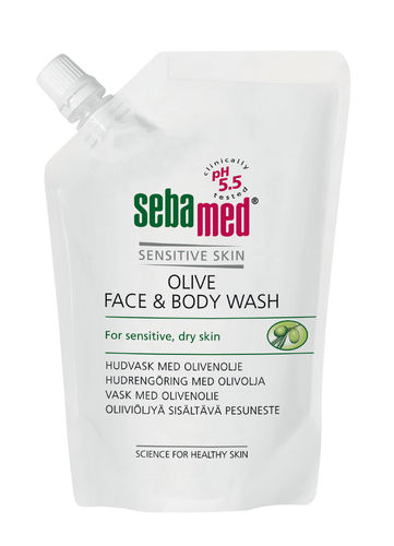 Sebamed Olive Face + Body Wash 400 ml täyttö *