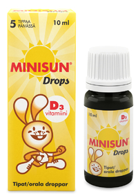 Minisun Drops D3-vitamiinitipat 10 ml