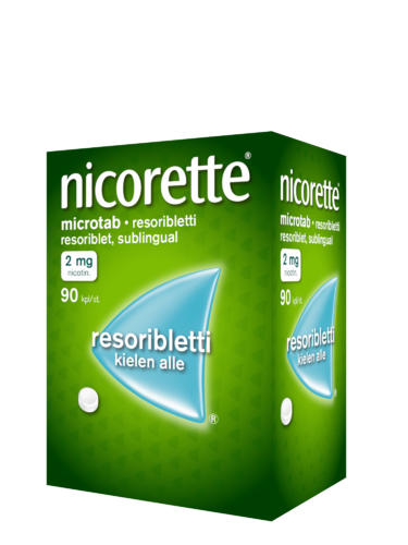 Nicorette Microtab 2 mg 90 resoriblettia