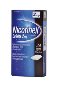 Nicotinell Lakrits 2 mg lääkepurukumi