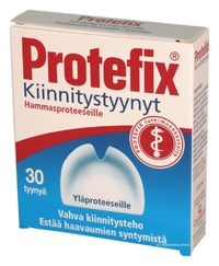 Protefix kiinnitystyynyt hammasproteeseille 30 tyynyä - yläproteeseille
