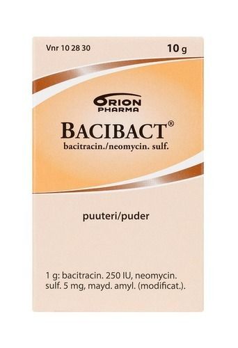 Bacibact puuteri 10 g - Jääkaappisäilytys (Vain nouto Länsikeskuksen Apteekista)