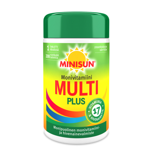 Minisun Monivitamiini Multi Plus 200 tabl.