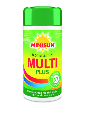 Minisun Monivitamiini Multi Plus 100 tablettia