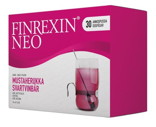 Finrexin Neo mustaherukka 30 x 5 g jauhe