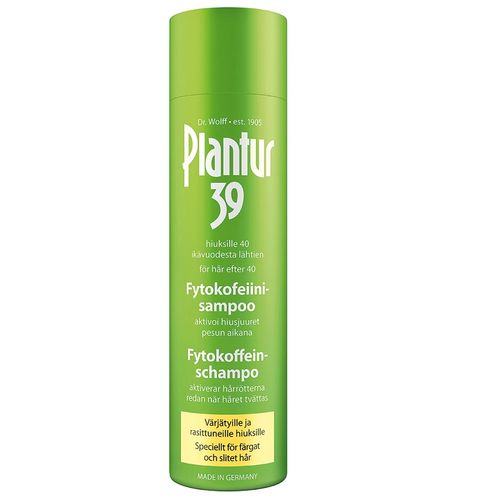 Plantur39 Kofeiinishampoo värikäsitellyille ja rasittuneille hiuksille 250 ml