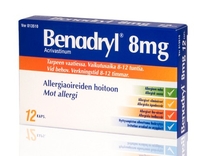 Benadryl 8 mg 12 kapselia