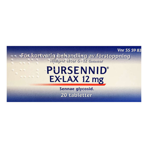 Pursennid Ex-Lax 12 mg ummetuslääke