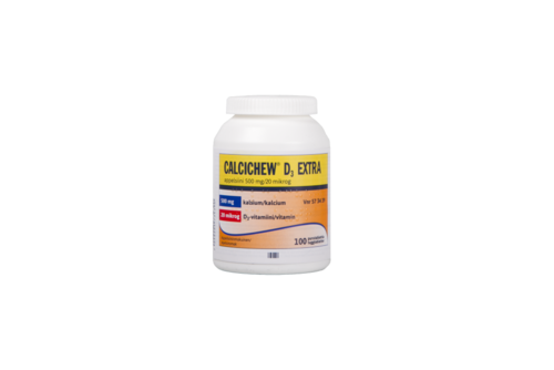 Calcichew D3 Extra appelsiini 500 mg / 20 mikrog 100 purutablettia