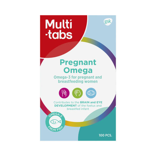 Multi-tabs Pregnant Raskaus Omega-3 100 kapselia