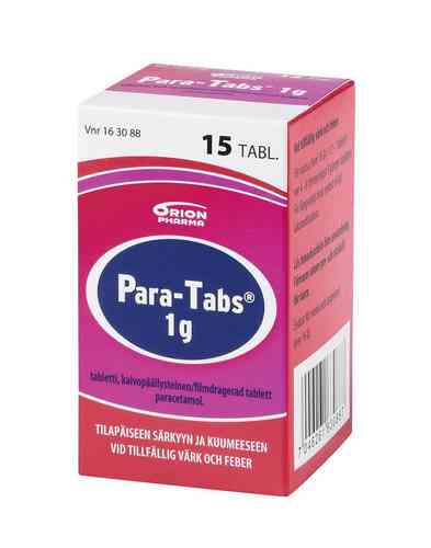 Para-Tabs 1 g 15 tablettia