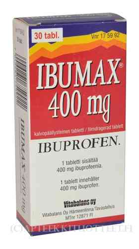 Ibumax 400 mg 30 tablettia foliossa
