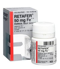 Retafer 50 mg 100 depottablettia