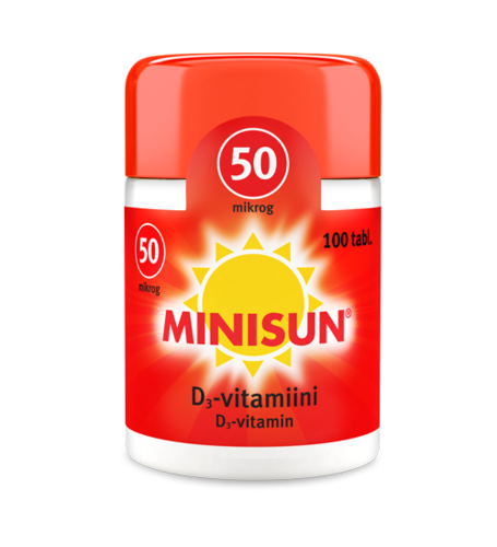 Minisun D-vitamiini 50 mikrog