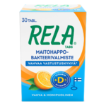 Rela Tabs appelsiini + D3 30 purutablettia