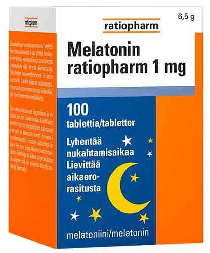 Melatonin ratiopharm 1 mg 100 tablettia
