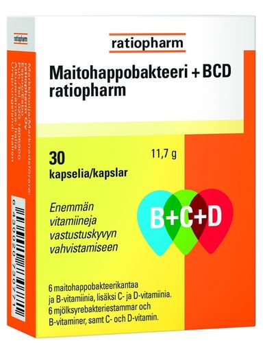 Maitohappobakteeri B + C + D ratiopharm