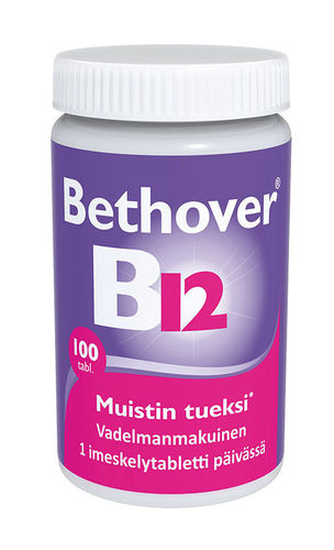 Bethover B12-vitamiini 100 purutablettia