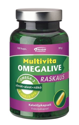 Multivita Omegalive Raskaus 100 kapselia *