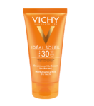 Vichy Idéal Soleil Mattfying Dry touch Mattapinnan jättävä aurinkosuojavoide kasvoille SPF30+ 50 ml