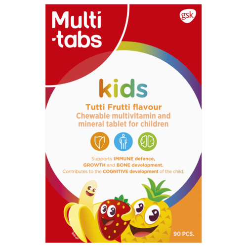 Multi-tabs Kids Mini Tutti-frutti 90 purutablettia
