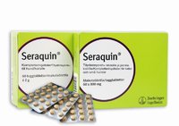 Seraquin 800 mg täydennysrehu kissoille ja pienille koirille, 60 makutablettia