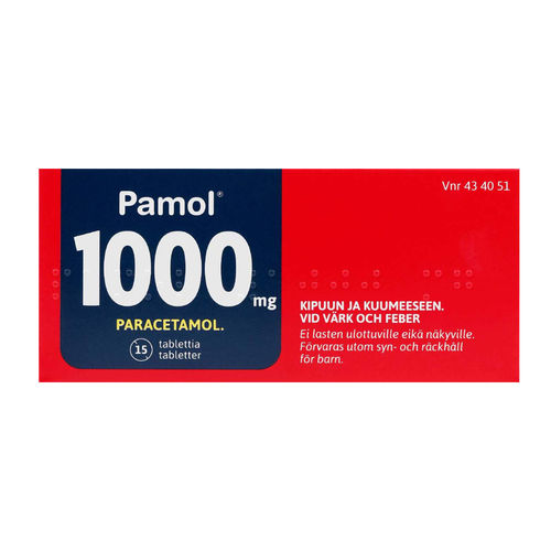 Pamol 1000 mg kipulääke 15 tablettia