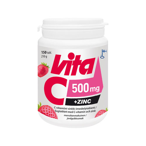 Vita C 500 mg + sinkki 150 tablettia
