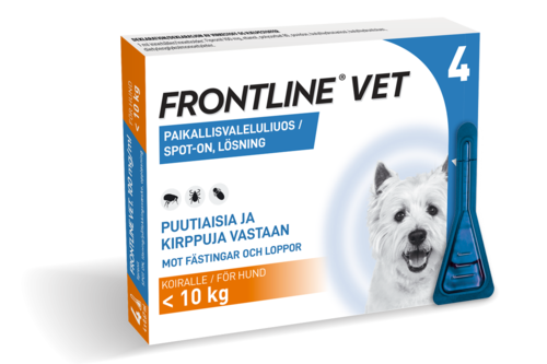 Frontline Vet 100 mg/ml liuos ulkoloisten häätöön koirille, 4 pipettiä