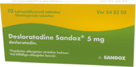 Desloratadine Sandoz 5 mg