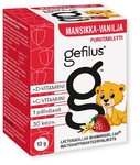 Gefilus + C + D mansikka-vanilja 30 purutablettia