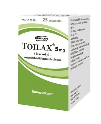 Toilax 5 mg ummetuksen hoitoon