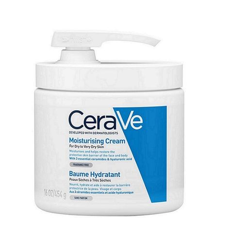 CeraVe Moisturising Cream kosteusvoide 454 g pumppupullo