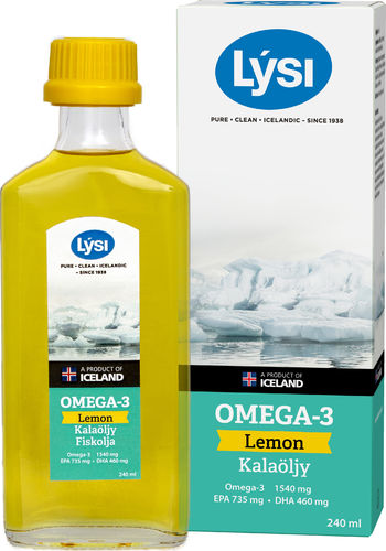 Lysi Omega-3 Lemon kalaöljy 240 ml