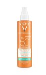 Vichy Capital Soleil Anti-dehydration aurinkosuojaspray kasvoille ja vartalolle SPF50+ 200 ml