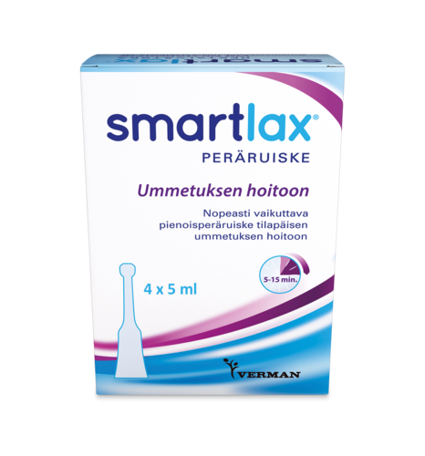Smartlax Peräruiske ummetuksen hoitoon 4 x 5 ml